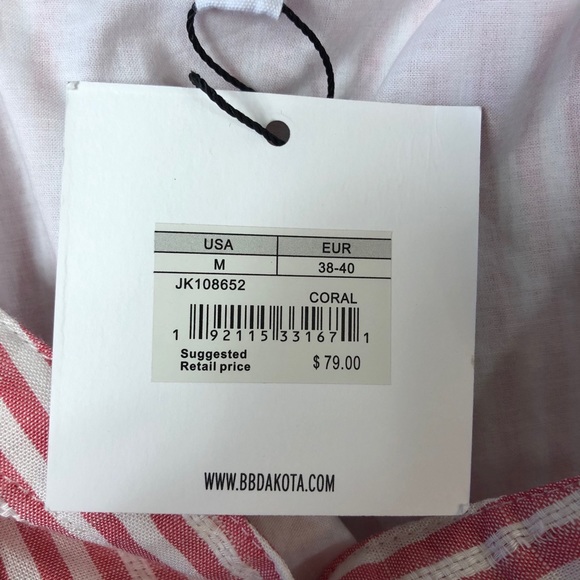 NWT Jack by BB Dakota Shirt’ Em Say Coral Dress - Picture 9 of 11
